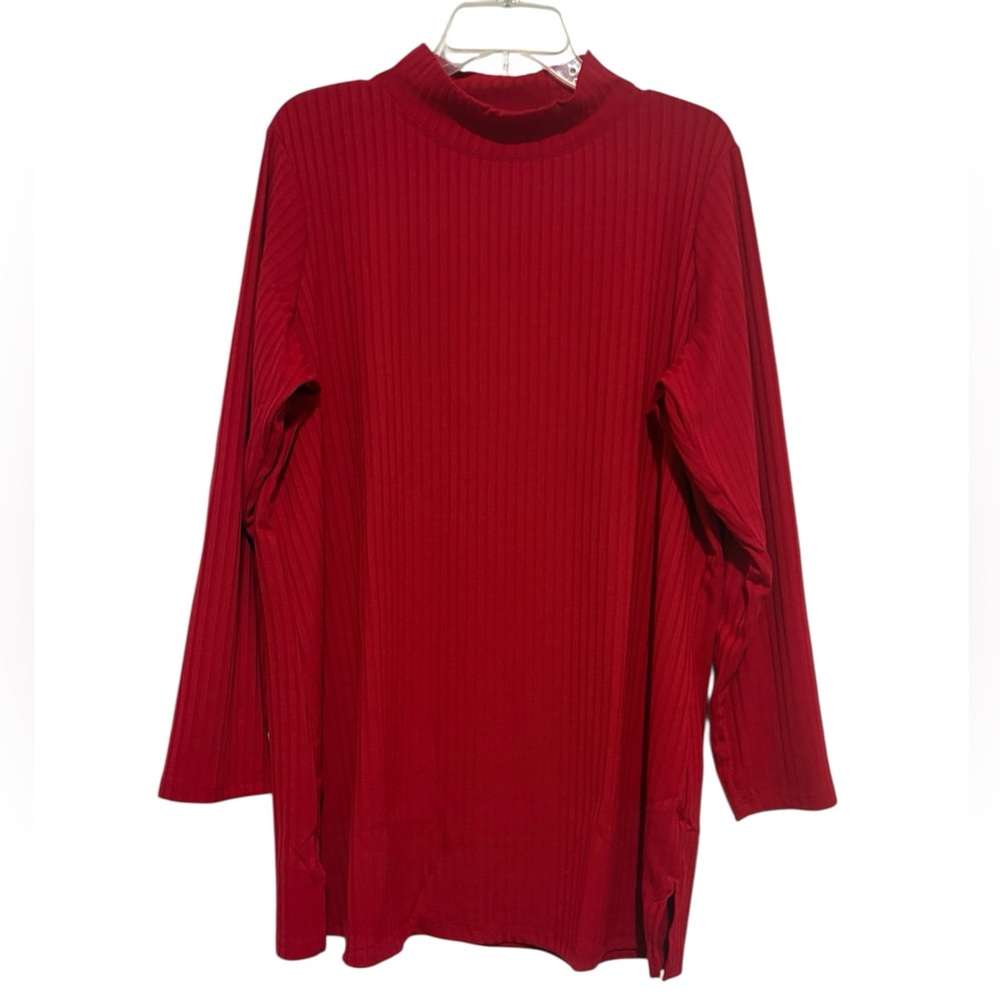 Oversized NIP Ribbed Long Sleeve Tunic